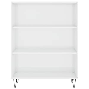Knihovna bílá s vysokým leskem 69,5x32,5x90 cm kompozitní dřevo - obrázek 4