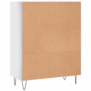 Knihovna bílá s vysokým leskem 69,5x32,5x90 cm kompozitní dřevo - obrázek 6