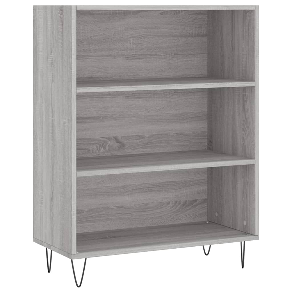 vidaXL Knihovna šedá sonoma 69,5 x 32,5 x 90 cm kompozitní dřevo