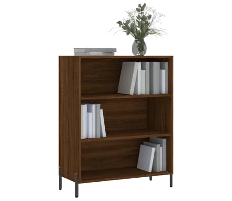 vidaXL Dulap cu rafturi, stejar maro, 69,5x32,5x90 cm, lemn compozit