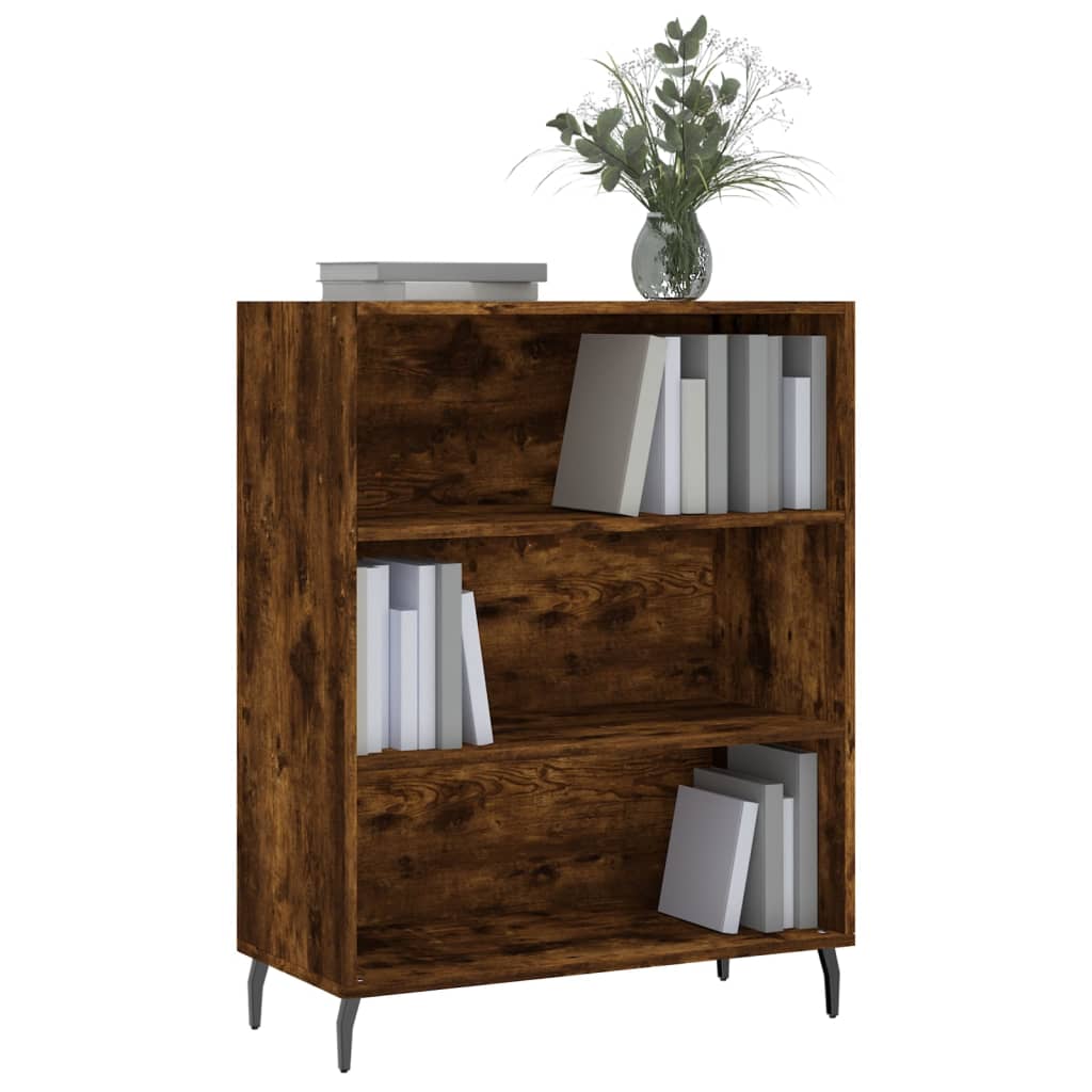 vidaXL Schappenkast 69,5x32,5x90 cm bewerkt hout gerookt eikenkleurig afbeelding