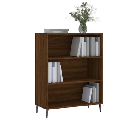 vidaXL Dulap cu rafturi, stejar maro, 69,5x32,5x90 cm, lemn compozit