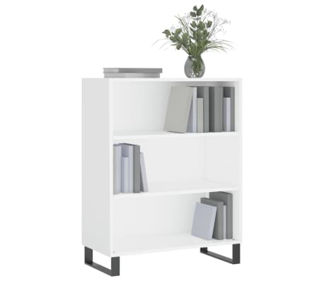 vidaxL Shelf Cabinet White 69.5x32.5x90 cm Engineered Wood