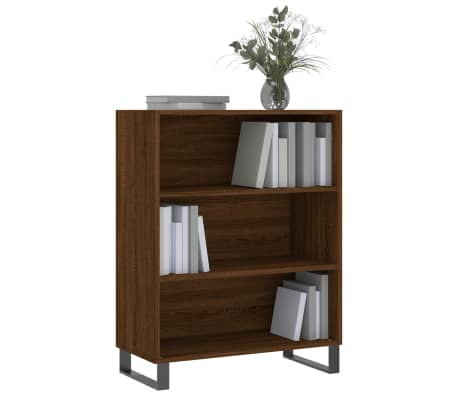vidaXL Dulap cu rafturi, stejar maro, 69,5x32,5x90 cm, lemn compozit