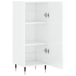 Příborník bílý s vysokým leskem 34,5x34x90 cm kompozitní dřevo - obrázek 5