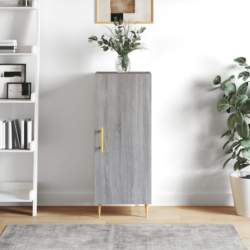 Sideboard Grau Sonoma 34,5x34x90 cm Holzwerkstoff