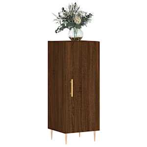 vidaXL Servantă, stejar maro, 34,5x34x90 cm, lemn compozit