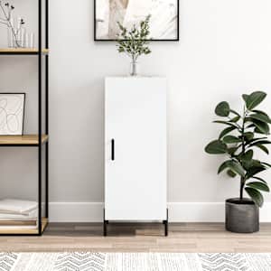 Komoda bela 34,5x34x90 cm inženirski les