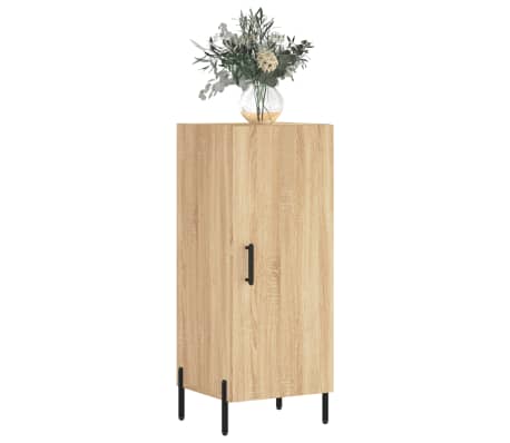 vidaXL kumode, ozolkoka krāsa, 34,5x34x90 cm, inženierijas koks