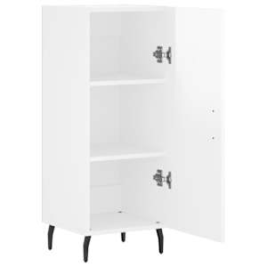 Příborník bílý s vysokým leskem 34,5x34x90 cm kompozitní dřevo - obrázek 5