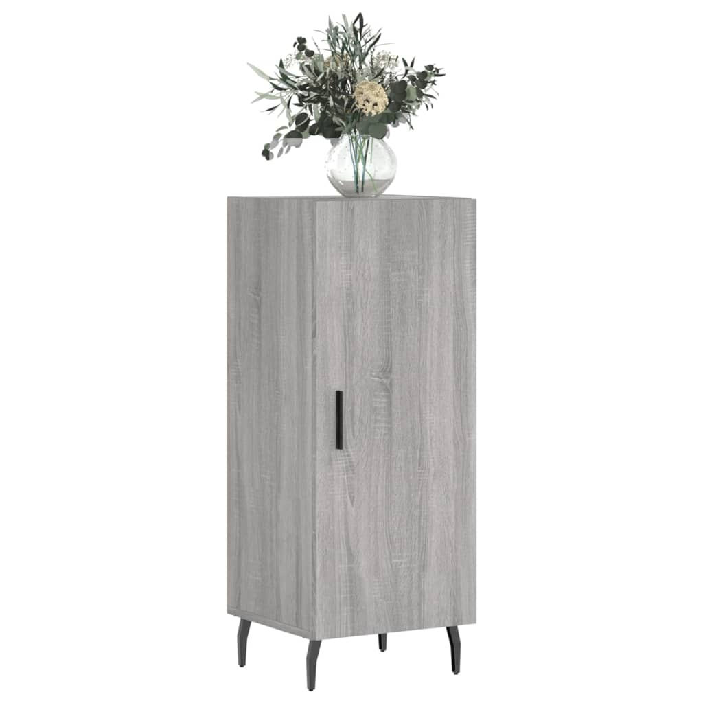vidaXL Dressoir 34,5x34x90 cm bewerkt hout grijs sonoma eikenkleurig afbeelding