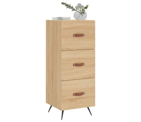 vidaXL Credenza Rovere Sonoma 34,5x34x90 cm in Legno Multistrato