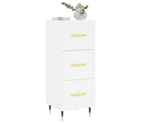 vidaXL Dressoir 34,5x34x90 cm bewerkt hout wit