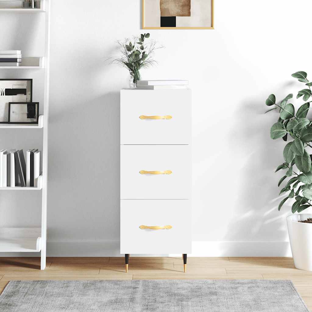 Thumbnail - vidaXL Sideboard Weiß 34,5x34x90 cm Holzwerkstoff