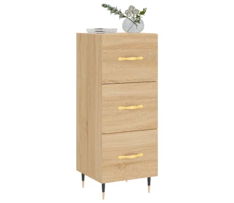 vidaXL Sideboard Sonoma Oak 34.5x34x90 cm Engineered Wood