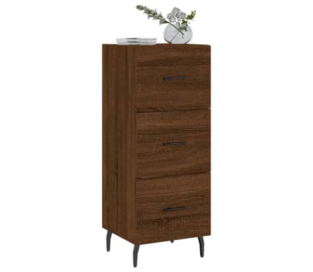 vidaXL Servantă, stejar maro, 34,5x34x90 cm, lemn compozit