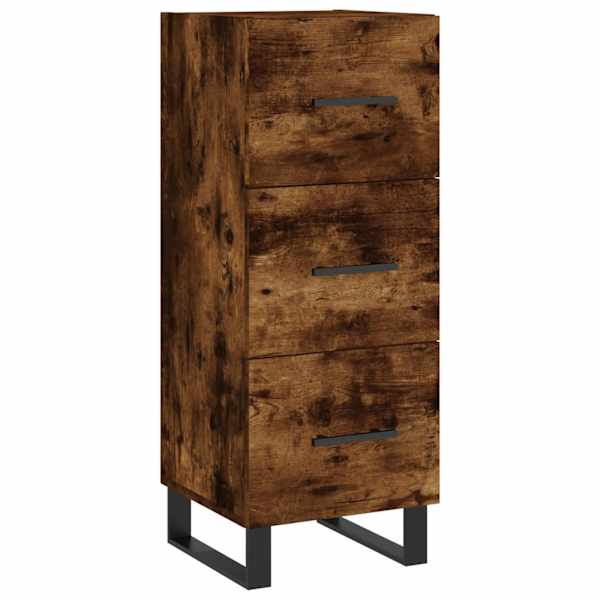 vidaXL puhvetkapp, suitsutatud tamm, 34,5 x 34 x 90 cm, tehispuit