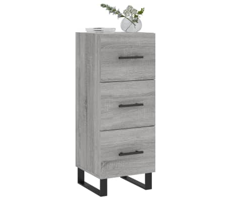 vidaXL Sideboard Grau Sonoma 34,5x34x90 cm Holzwerkstoff