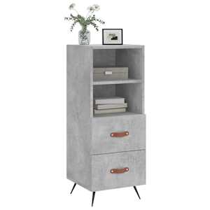 vidaXL Sideboard Betongrau 34,5x34x90 cm Holzwerkstoff