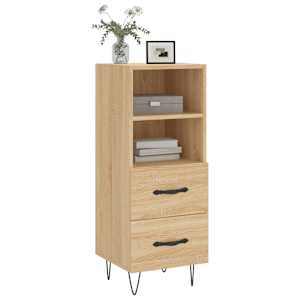 vidaXL Sideboard Sonoma Oak 34.5x34x90 cm Engineered Wood