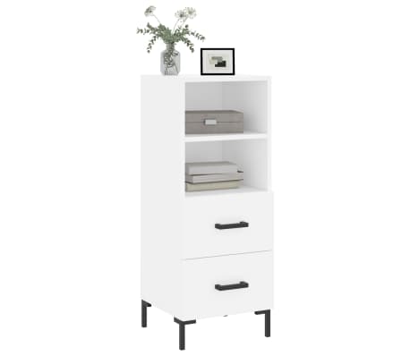 vidaXL Buffet blanc 34,5x34x90 cm bois d'ing&eacute;nierie
