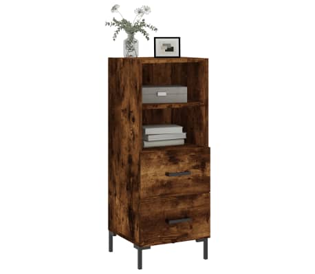 vidaXL f&uuml;st&ouml;s t&ouml;lgy sz&iacute;nű szerelt fa t&aacute;lal&oacute;szekr&eacute;ny 34,5 x 34 x 90 cm