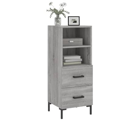 vidaXL Sideboard Grey Sonoma 34.5x34x90 cm Engineered Wood