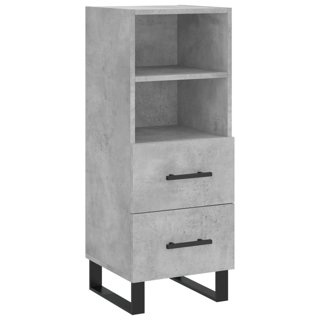 vidaXL Příborník betonově šedý 34,5 x 34 x 90 cm kompozitní dřevo