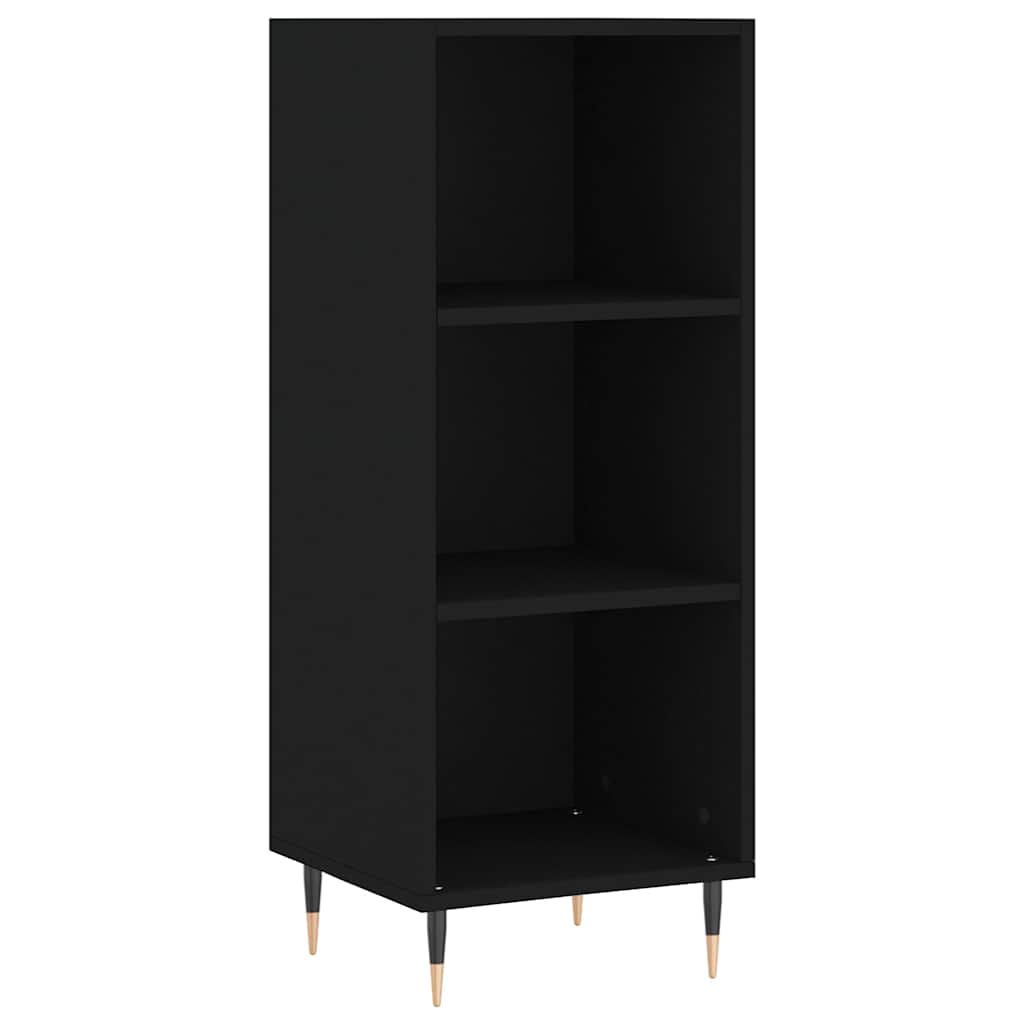 vidaXL Příborník černý 34,5 x 32,5 x 90 cm kompozitní dřevo