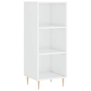 Příborník bílý vysoký lesk 34,5 x 32,5 x 90 cm kompozitní dřevo - obrázek 2