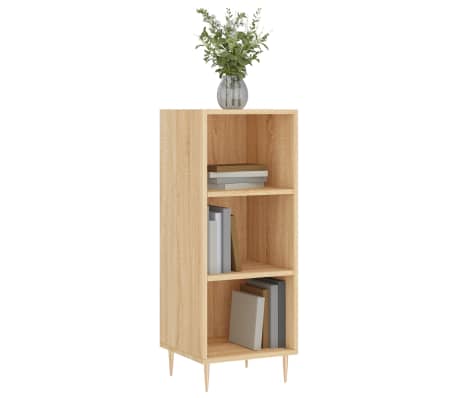 vidaXL Dressoir 34,5x32,5x90 cm bewerkt hout sonoma eikenkleurig