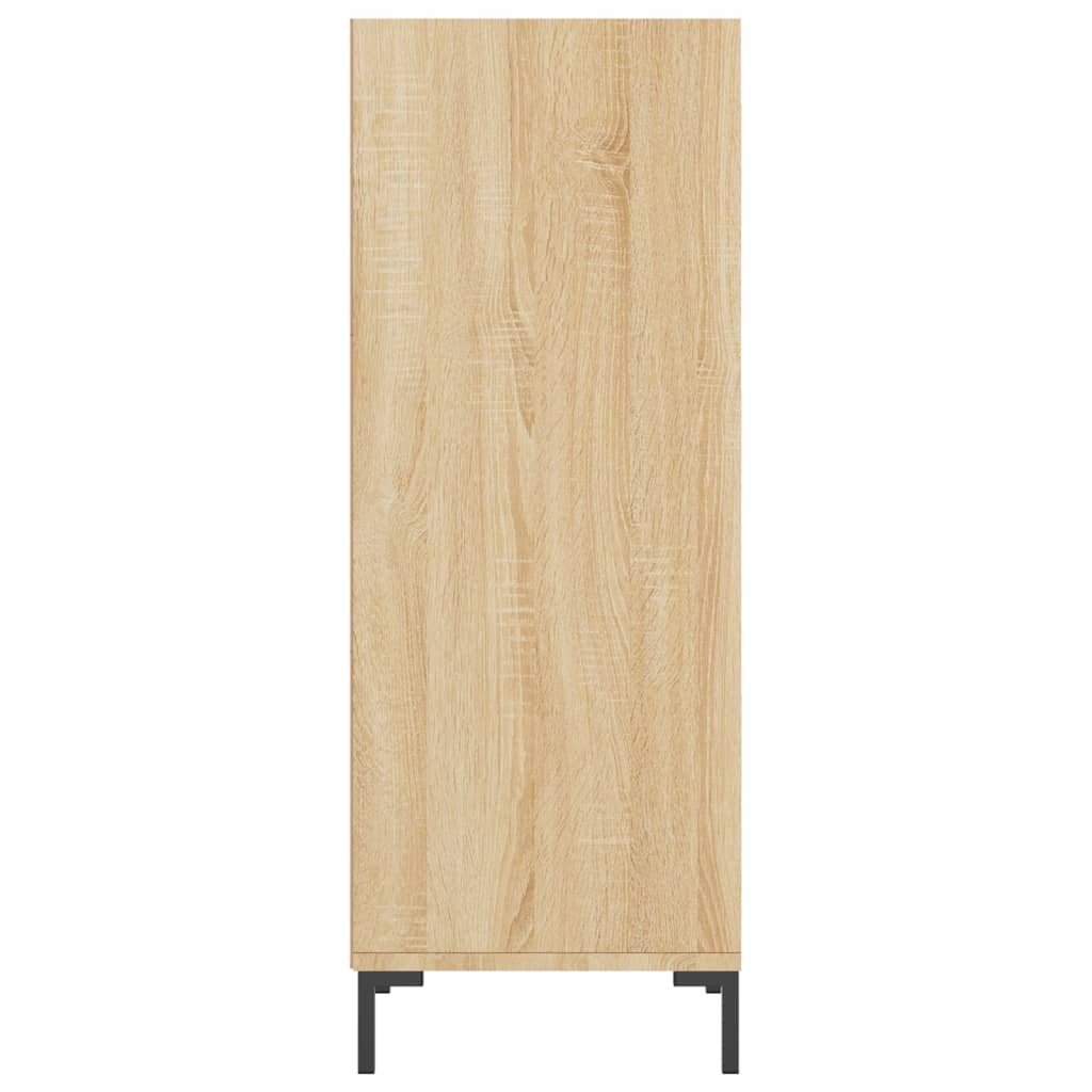 sonoma-tölgyszínű szerelt fa tálalószekrény 34,5 x 32,5 x 90 cm