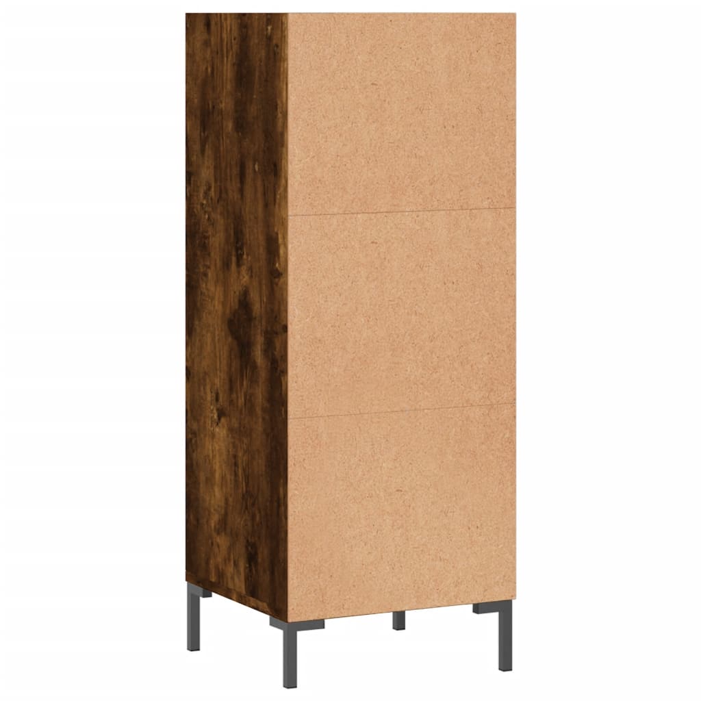 sonoma-tölgyszínű szerelt fa tálalószekrény 34,5x32,5x90 cm