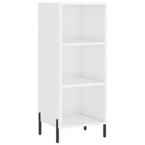 vidaXL puhvetkapp, k&otilde;rgl&auml;ikega valge, 34,5 x 32,5 x 90 cm, tehispuit