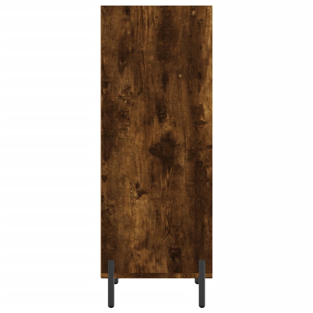sonoma-tölgyszínű szerelt fa tálalószekrény 34,5x32,5x90 cm