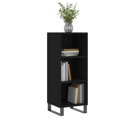 vidaXL Sideboard Black 34.5x32.5x90 cm Engineered Wood