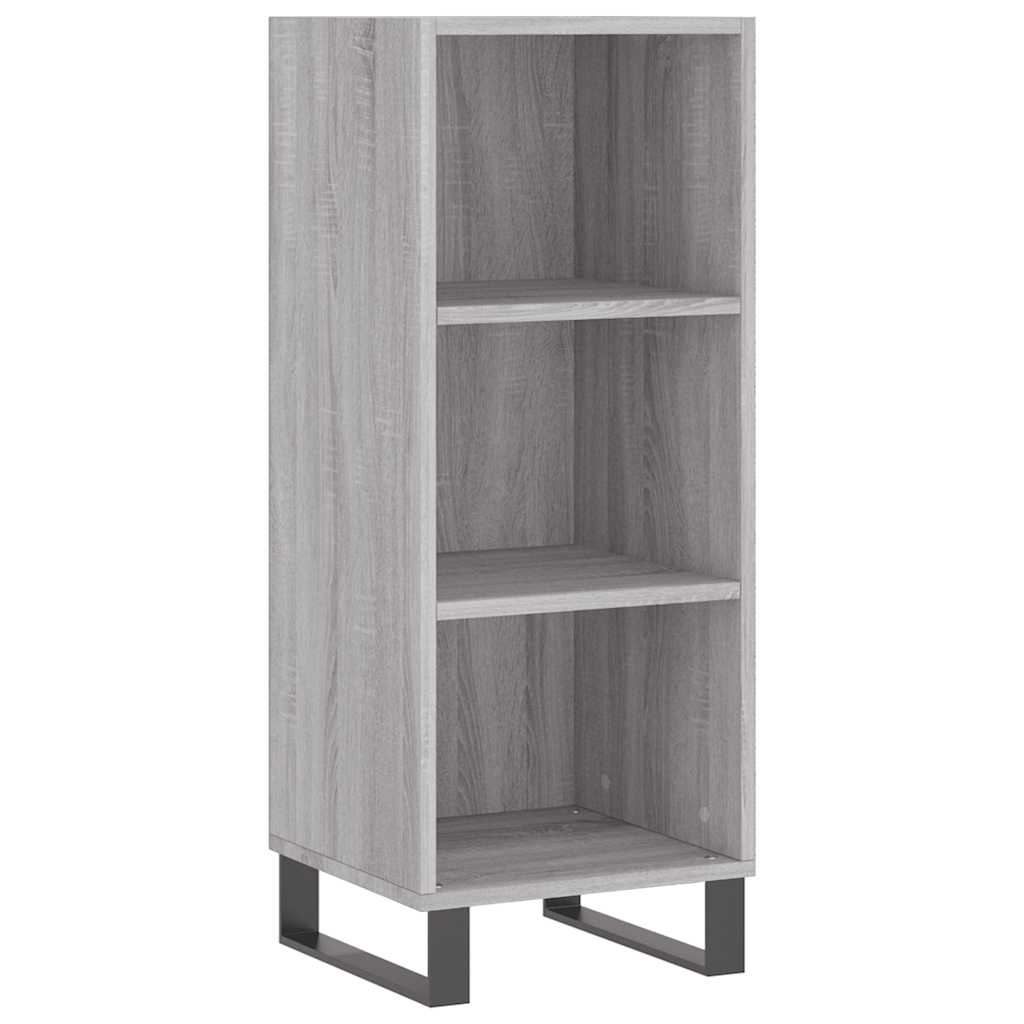 vidaXL Příborník šedý sonoma 34,5 x 32,5 x 90 cm kompozitní dřevo