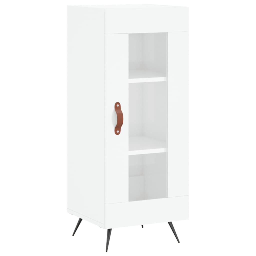 vidaXL Příborník bílý s vysokým leskem 34,5x34x90 cm kompozitní dřevo
