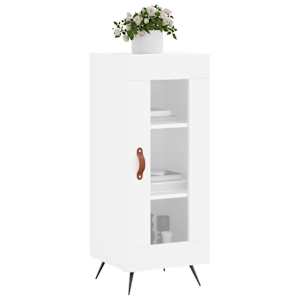 Příborník bílý s vysokým leskem 34,5x34x90 cm kompozitní dřevo - obrázek 3