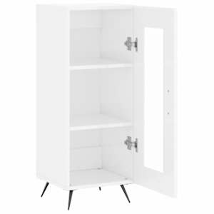 Příborník bílý s vysokým leskem 34,5x34x90 cm kompozitní dřevo - obrázek 6