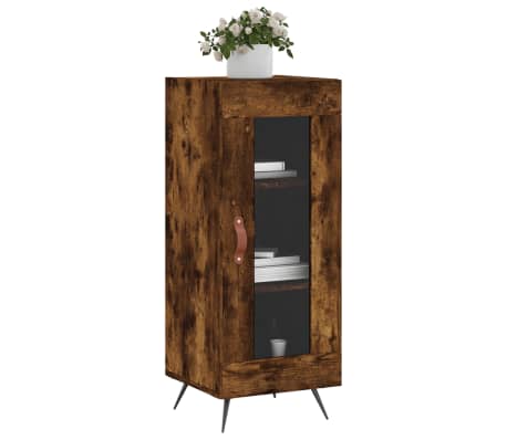 vidaXL Buffet Ch&ecirc;ne fum&eacute; 34,5x34x90 cm Bois d'ing&eacute;nierie