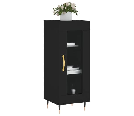 vidaXL puhvetkapp, must, 34,5 x 34 x 90 cm, tehispuit