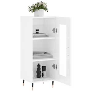 Příborník bílý s vysokým leskem 34,5x34x90 cm kompozitní dřevo - obrázek 4