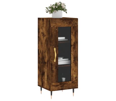 vidaXL Sideboard Smoked Oak 34.5x34x90 cm Engineered Wood