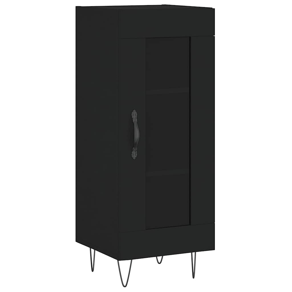 vidaXL Sideboard Black 34.5x34x90 cm Engineered Wood