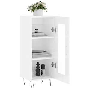 Příborník bílý s vysokým leskem 34,5x34x90 cm kompozitní dřevo - obrázek 4