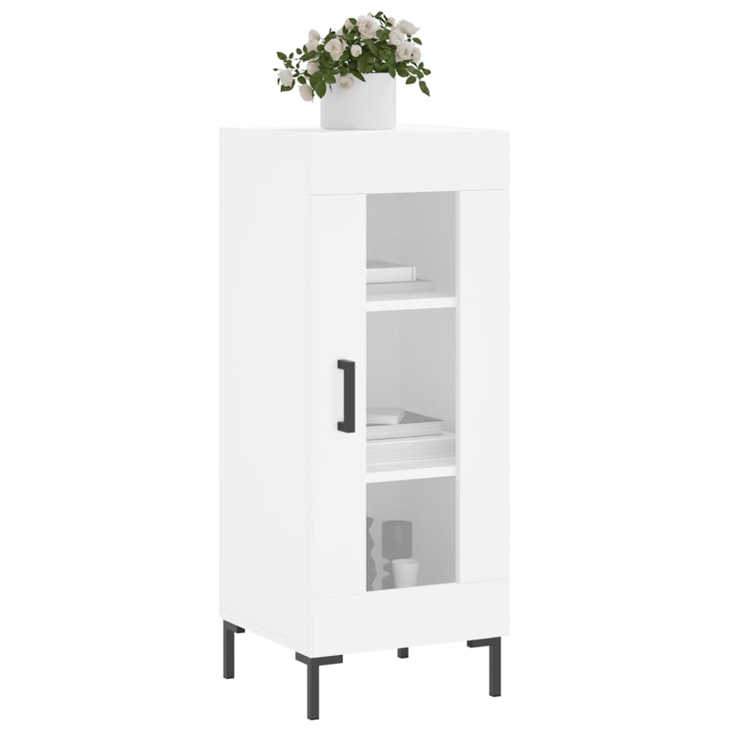 vidaXL Dressoir 34,5x34x90 cm bewerkt hout wit afbeelding