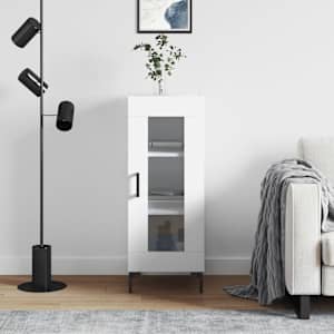 Komoda bela 34,5x34x90 cm inženirski les