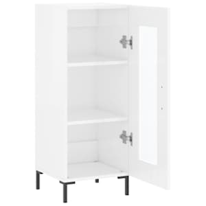 Příborník bílý s vysokým leskem 34,5x34x90 cm kompozitní dřevo - obrázek 6