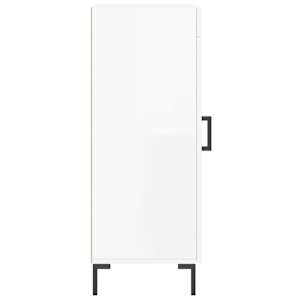Příborník bílý s vysokým leskem 34,5x34x90 cm kompozitní dřevo - obrázek 7
